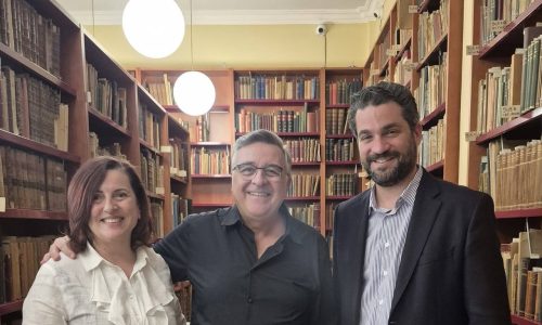 Επίσκεψη του κ. Γιώργου Κουβαρά στη Δημοτική Βιβλιοθήκη Χανίων