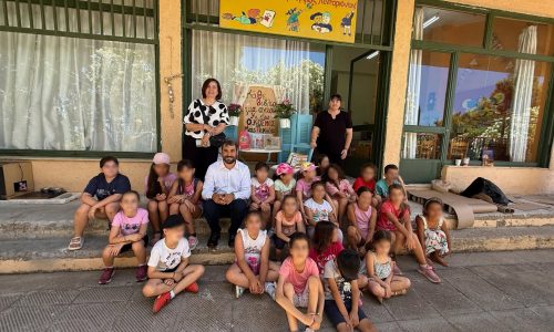 Επίσκεψη του Δημάρχου κ. Παναγιώτη Σημανδηράκη στα Κέντρα Παιδικής Δημιουργίας & ΚΔΑΠ του Δήμου Χανίων